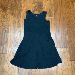 Prana women’s Amelie tank dress black sleeveless stretch